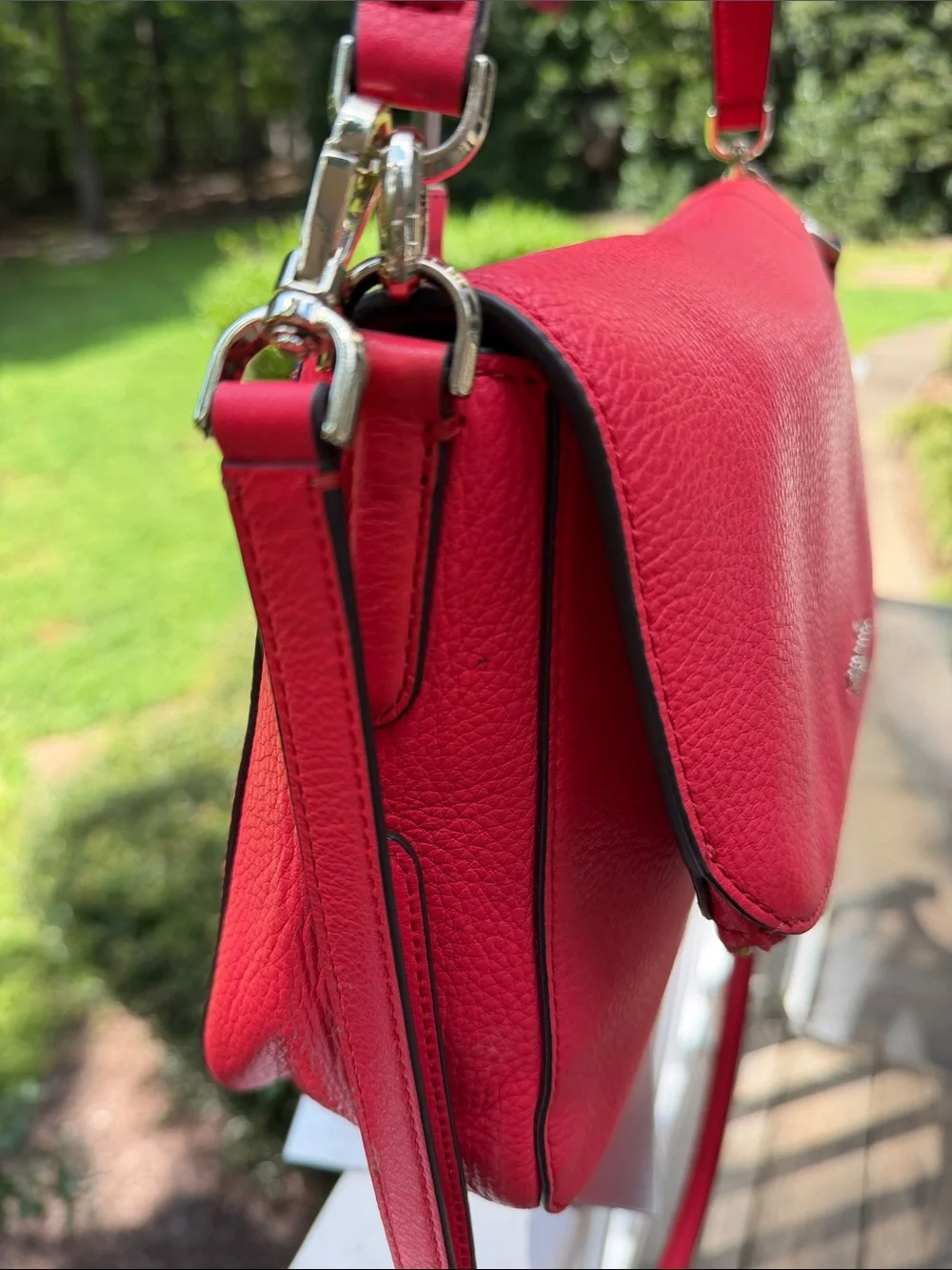 kate spade Red Leather Crossbody Bag